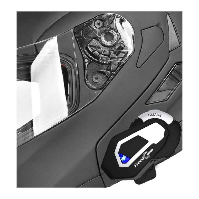 Manos libres bluetooth freedconn t-max s pro para casco moto  intercomunicador y radio fm