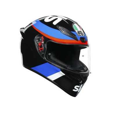 casco integral certificado agv k1 VR46 SKY Racing moto proteccion cascoloco accesorio motociclista distriramirez