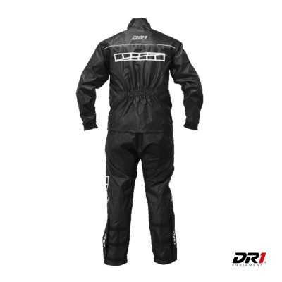 traje impermeable DR1 racing moto proteccion reflectivo morral motociclista cascoloco distriramirez