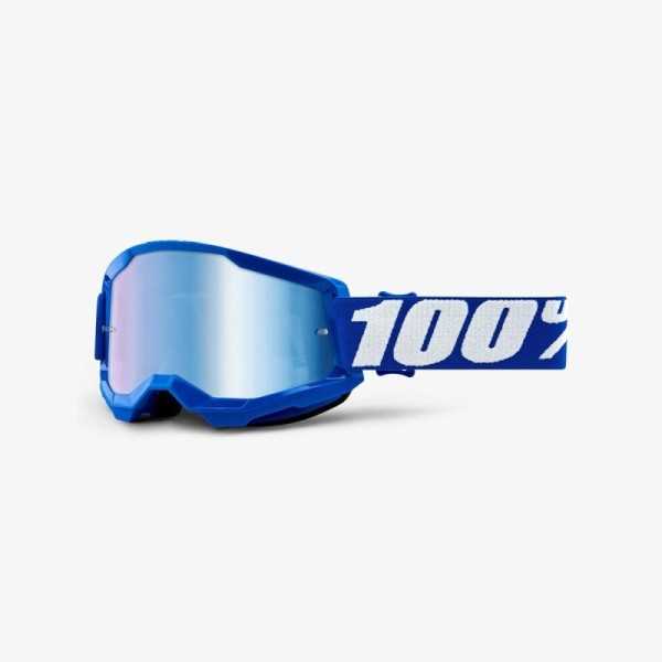 Gafas Cross 100% Strata 2 azul (Lente azul espejo)
