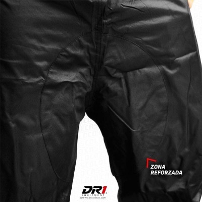 Traje DR1 Impermeable 4 piezas Negro Fucsia Moto Ciclismo DR1 034 Motera Cascoloco DFR Distriramirez