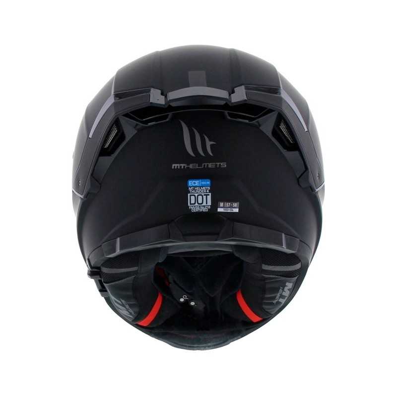 Casco MT Helmets District SV Solid A1 Negro Mate