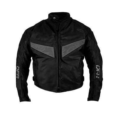 Chaqueta Moto Proteccion dfr racing pads acolchados reflectivo hombre motociclista cascoloco distriramirez