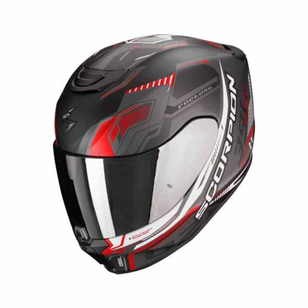 Casco Certificado SCORPION EXO-391 HAUNT Negro Rojo