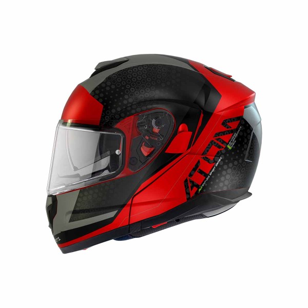 Casco Certificado MT FU401SV ATOM SV ADVENTURE A5 Rojo Mate