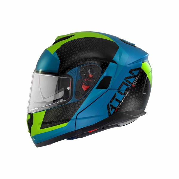 Casco Certificado MT FU401SV ATOM SV ADVENTURE A7 Azul Brillo