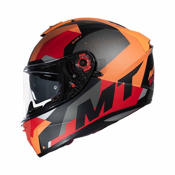 Casco Certificado MT FF107SV BLADE 2 SV FADE A4 Naranja Mate