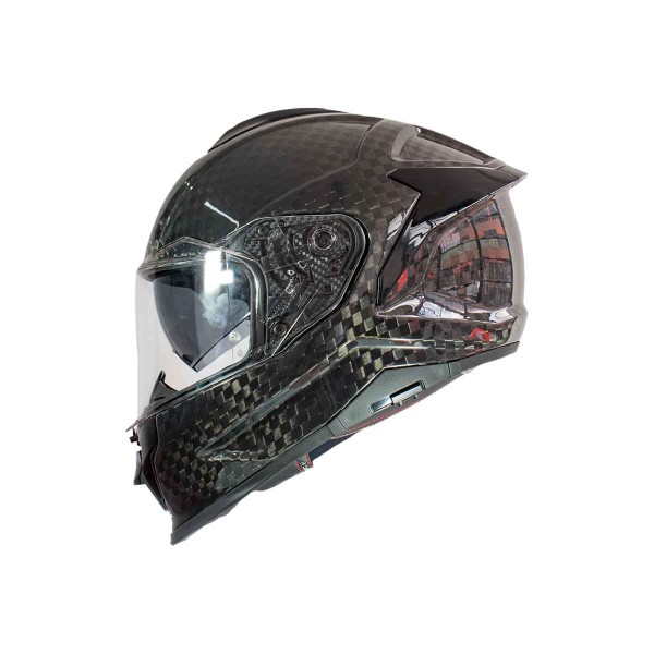 Casco Certificado SMK TITAN CARBON Negro Brillante