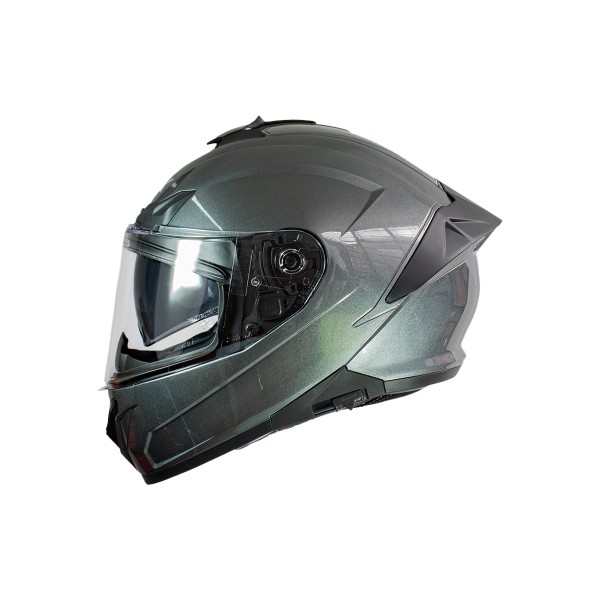 Casco Certificado SMK TYPHOON Gris Brillante