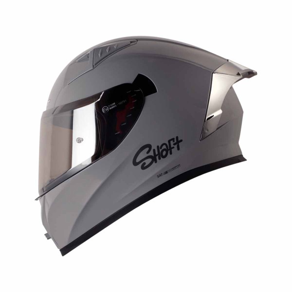 Casco Certificado Shaft 526SP EVO SOLID Gris| Visor Plata