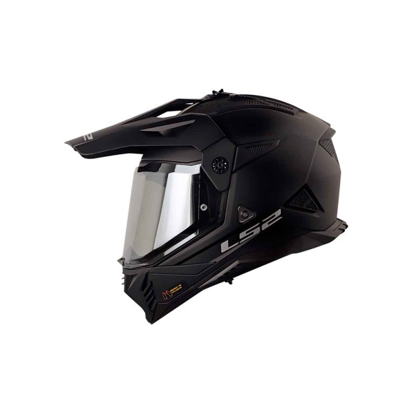 Casco Certficado LS2 MX702 Solid Negro| Visor Humo Claro