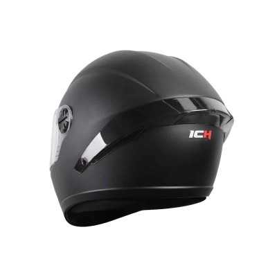 casco abatible certificado ICH 3120 plano negro