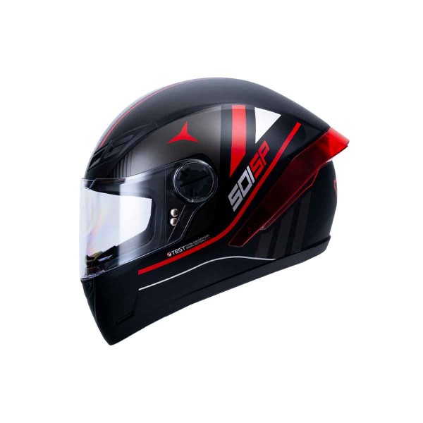 Casco Certificado INT ICH 501 SP Neggaz Negro Mate Rojo