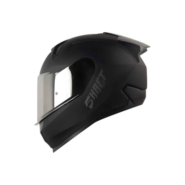 Casco Certificado Shaft 560 Evo Solid Negro|Visor Plata