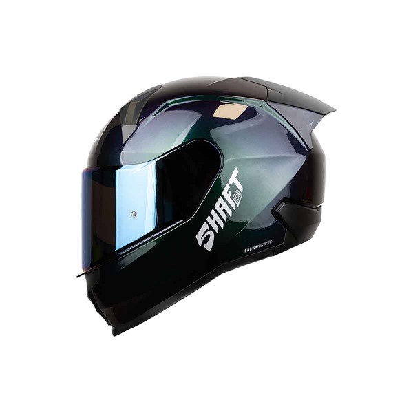 Casco Certificado Shaft 560 Evo Solid Camaleon|Visor IR Azul