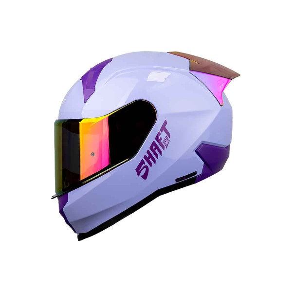 Casco Certificado Shaft 560 Evo Solid Morado Claro|Visor IR Fucsia