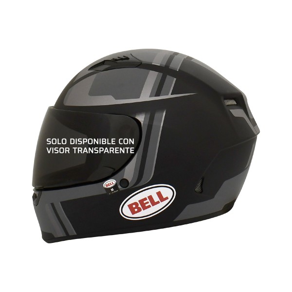 Casco Certificado Bell Qualifier Torque Negro Gris