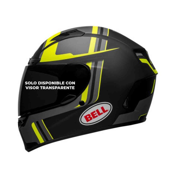 Casco Certificado Bell Qualifier Torque Negro Verde