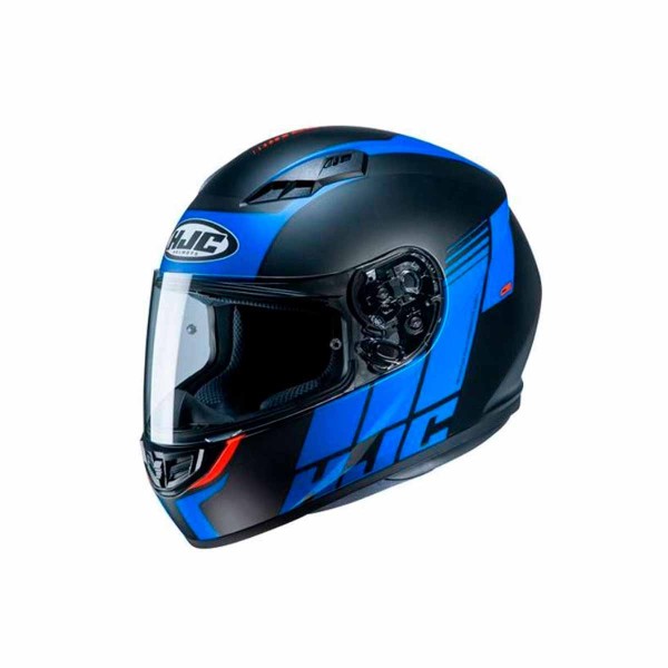 CASCO CERTIFICADO INT HJC CS15 MYLO MC25H NEGRO MATE AZUL