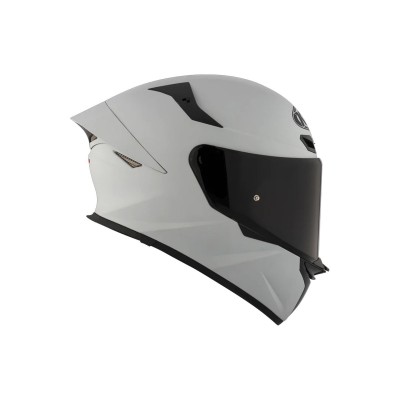 CASCO CERTIFICADO KYT TT REVO CON SPOILER PLAIN GRIS MATE