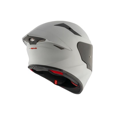 CASCO CERTIFICADO KYT TT REVO CON SPOILER PLAIN GRIS MATE