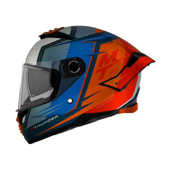 CASCO MT THUNDER 4 SV PENTAL B4 NARANJA BRILLANTE