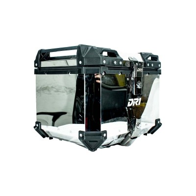 MALETERO CUADRADO DR1 ALU PRO ACERO 45 LT GRIS ESPEJO