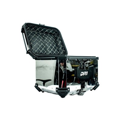MALETERO CUADRADO DR1 ALU PRO ACERO 45 LT GRIS ESPEJO