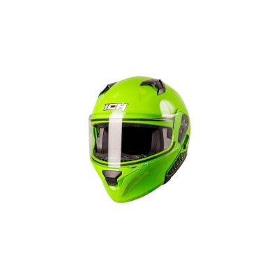 casco abatible certificado ICH 3120 plano negro