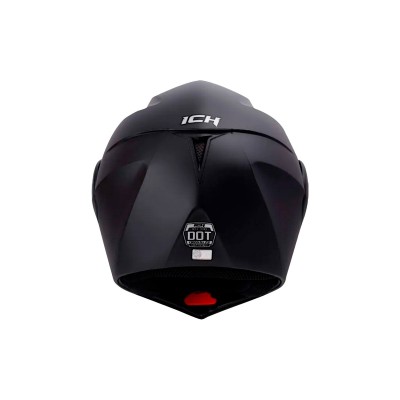 casco abatible certificado ICH 3120 plano negro