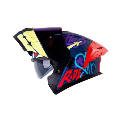 Casco Certificado Abatible HRO 3400 verde policia