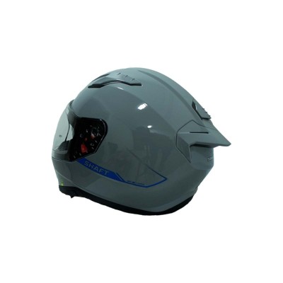 CASCO CERTIFICADO SHAFT 532 SOLID GRIS AZUL| Visor Iridium Azul
