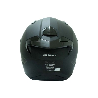 CASCO CERTIFICADO SHAFT 532 SOLID NEGRO GRIS| Visor Iridium Azul