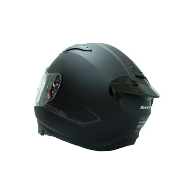 CASCO CERTIFICADO SHAFT 532 SOLID NEGRO GRIS| Visor Iridium Azul