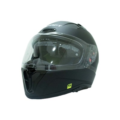 CASCO CERTIFICADO SHAFT 532 SOLID NEGRO GRIS| Visor Iridium Azul