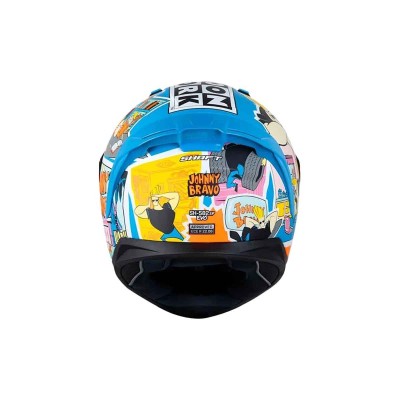 Casco Certificado Shaft 582 SP JOHNNY BRAVO Azul|Visor Humo Claro