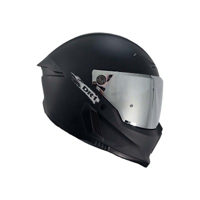 copia de Casco Integral Dr1 K666 Solid Gris Metalizado Sp Negro