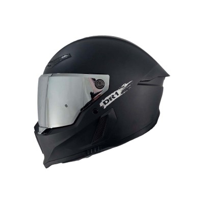 copia de Casco Integral Dr1 K666 Solid Gris Metalizado Sp Negro