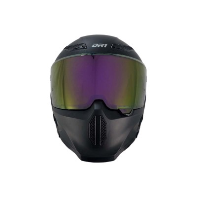 copia de copia de copia de Casco Integral Dr1 K666 Solid Gris Metalizado Sp Negro