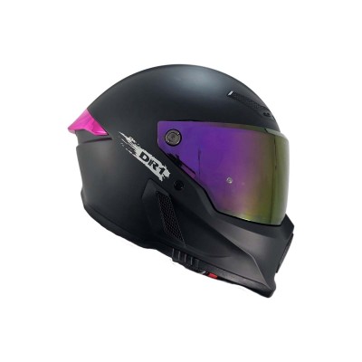 copia de copia de copia de Casco Integral Dr1 K666 Solid Gris Metalizado Sp Negro