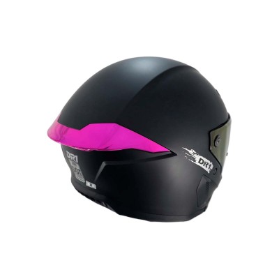 Casco Integral Dr1 K666 Solid Negro Mate Sp Fuscia