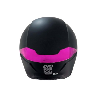 Casco Integral Dr1 K666 Solid Negro Mate Sp Fuscia