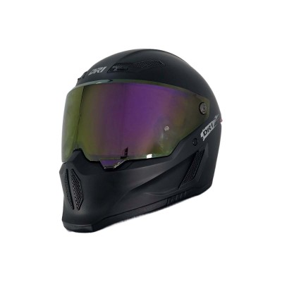 Casco Integral Dr1 K666 Solid Negro Mate Sp Fuscia