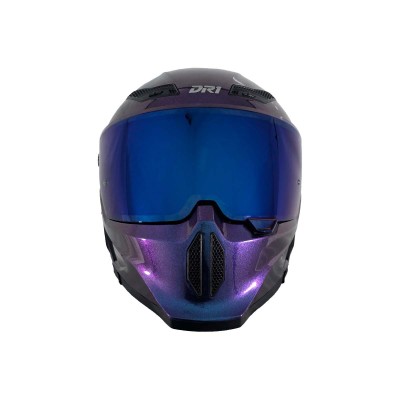 copia de copia de copia de copia de copia de Casco Integral Dr1 K666 Solid Gris Metalizado Sp Negro