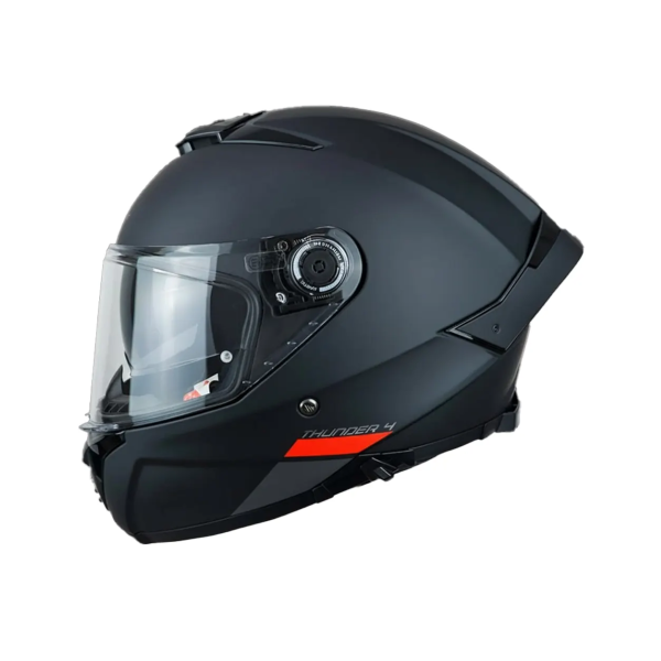 CASCO MT THUNDER 4 SV SOLID A1 NEGRO M