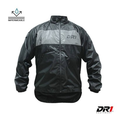 Chaqueta Cortaviento Impermeable DR1 Clasica Negra Moto Accesorios Motero Hombre Cascoloco Distriramirez