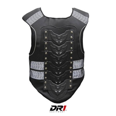 Pechera Refletiva Protector de Columna Moto Proteccion DR1 Shield Negro Unisex Cascoloco Distriramirez