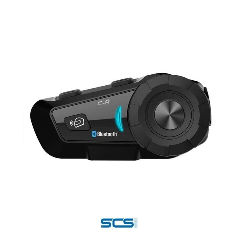 Intercomunicador Bluetooth para Casco Moto Intercom SCS S8 Motociclista Cascoloco Distriramirez