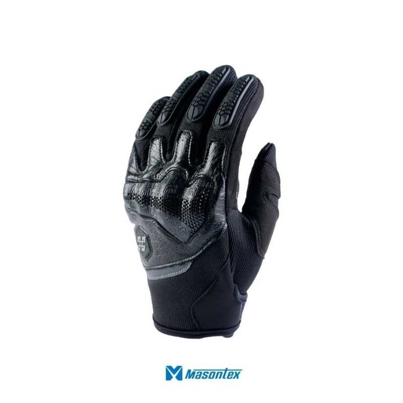 guantes moto proteccion masontex MTO III negro hombre motociclista cascoloco distriramirez