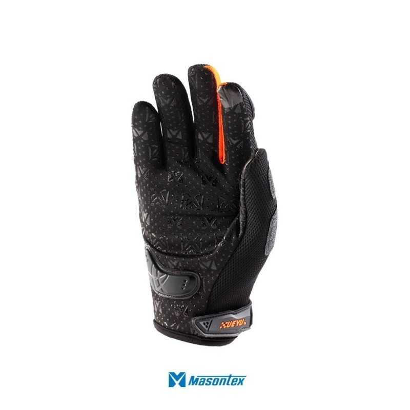 guantes moto proteccion masontex MTO-33 negro naranja hombre motociclista cascoloco distriramirez